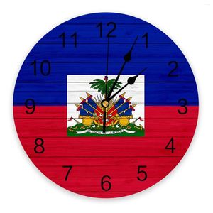 Wanduhren Haiti Flag