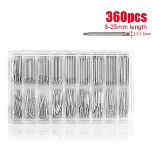 İzle Onarım Kitleri Gerinsiz Çelik Yay Çubukları Dia 1.5mm/1.8mm uzunluk 8mm-25mm Saat Banka Kayış Araçları Pin Pitracı 360 PCS/SET