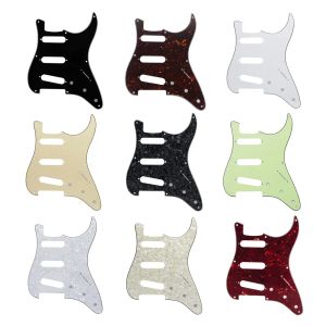 Cables USA Vintage 8 Holes ST SSS Strat Guitar Pickguard with screws Black Pearl ST Scrach Plate Various Colors Fits for Fender Strat