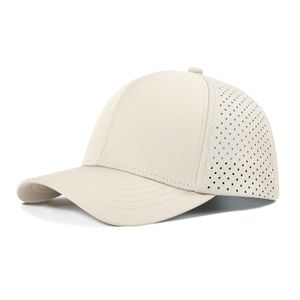 VOBOOM MEN QUICK DRYBALLE CAP LASER CUT MESH BALL BRIM HAT 240410