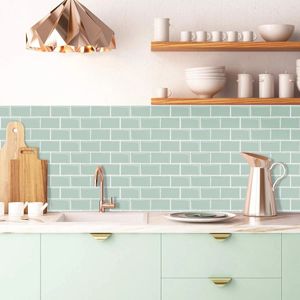 Premium 12x12 Zoll Kicthen Badezimmer Backsplash Wandaufkleber Selbstkleber Vinyl Tapetenschale und Stick 3D Metro Effect Tiles 240415