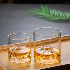 Weingläser Klassiker Mountain View Cup Red Whiskey High Bor Silicon Glass