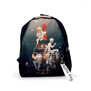 Plecak kreskówkowy nowość Obiecane plecaki Neverland Pupil School Bags 3D Print Breylains Oxford Waterproof Cute Małe