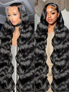 Body Wave 13x4 13x6 HD Transparent Lace Front Wigs 30 40 Inch Brazilian Water Wave 5x5 Closure Glueless Wig Human Hair For Women 240408