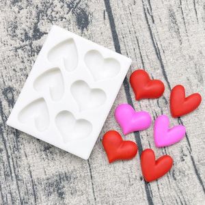 Выпекание формы Living Heart Silicone Cake Плесень сахарная кекс для кекса