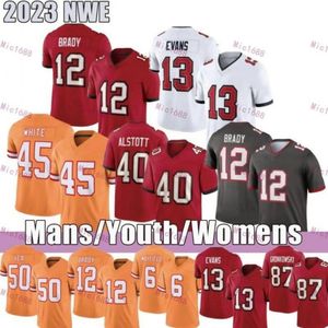 Tom Brady Baker Mayfield Mike Evans Football Jerseys Chris Godwin Devin White Rob Gronkowski Lavonte David Vita Vea Antoine Winfield Jr. Tristan Wirfs Derrick Brooks