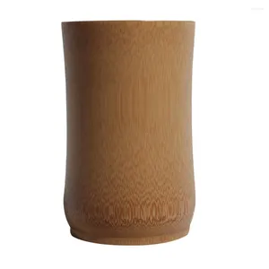 Kubki spodki 1PC Bamboo Water Cub Eco-Free Grube Rowon Tube Carbonized Cup do domu w restauracji domowej