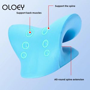 Cuscino da 1 pc con spalla per spalla per spalla rilassante rilassante di trazione chiropratica massaggio per la correzione cervicale della colonna cervicale del dolore