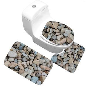 Tapetes de banho 3pcs/conjunto de pedra de pedra