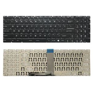 Keyboards New laptop Keyboard For MSI GL62 GL72 6QC 6QD 6QF Black Without Backlit Without Frame US Crystal Key