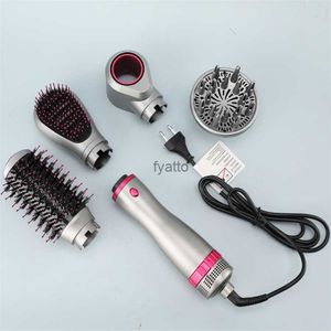 Hair Curlers Straighteners New Four in One Learless Dryer Dual purpose Styling Comb Electric Hot Air Automatic Curling Rod H240415