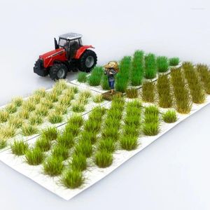 Декоративные фигурки 32pcs/Set Urtlicolor Simulation Grass Model Model сцена песок DIY Материал Реалистичные миниатюрные кусты