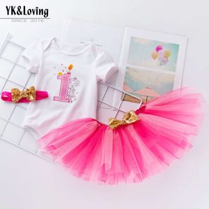 Girl Baby Cartoon One Year Old Sweetheart Handmade Skirt Set Baby Hundred Day Banquet Set