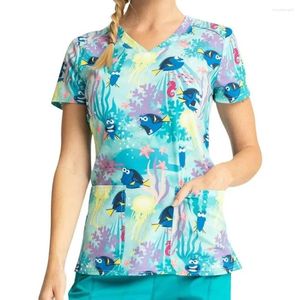 Camiseta feminina t-shirt slim estampa floral top top top deco