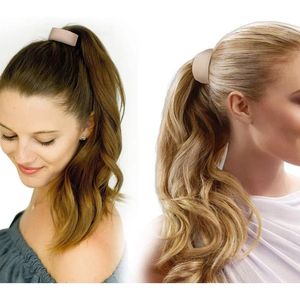 امرأة ذيل حصان الشعر ربطة عن الشعر قابلة للطي scrunchies السيليكون الثابتة مرنة الشفرات