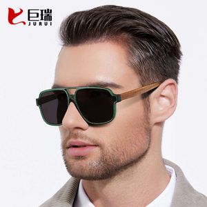 Bamboo and Wood New Men's Fashion Driving, Anti UV Sunglasses, Polarized Sunglasses