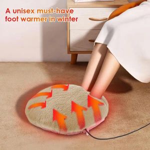 Mattor Electric Foot Warmer Anti Slip USB Laddning Hands Fötter RAPIDA VÄRME KLUTER Hem Hem utomhus reser camping Uppvärmningstillbehör