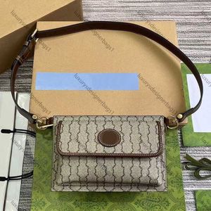 Designer Crossbody cintura bolsa de ombro de ombro subtaxileiro de couro de alta qualidade 746300