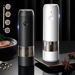 Kitchen pepper grinder electric coarse and fine seasoning bottle Electric Automatic seasoning bottle sea salt pepper USB Charging Spice grinder grinding bottle