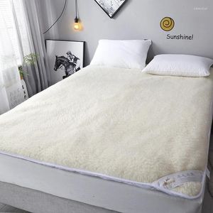 Dywany Dibet Sheep Futro dywan do łóżka mata 180 200 cm Dekoracja domu wełniana wełniana pokrywka matresowa