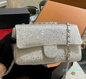 Frauen Designer -Tasche schwarzer funkelnder Luxurys Messenger -Tasche Brieftaschen Frau Umhängetaschen Clutch -Geldbörsen