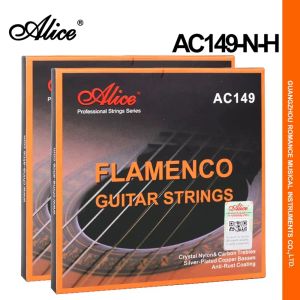 Kablar Flamenco Guitar Strings Crystal Nylon Carbon Silver Plated Copper Wound Bases Nano Polished Coating