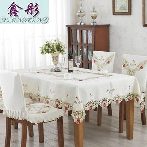 Chair Covers 1018 European Style Rural Embroidered Tablecloth Fabric Art Tea Table Cloth Flag Cover Wholesale Xintong