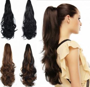 سارة للسيدات الفتيات مخلب الفك kinky curly ponytails مقطع في شكل ذيل حصان مماثل امتداد الشعر الحصان pony pony hairpiece 55c8742950