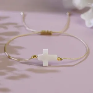 Link Bracelets Mode Cute Shell Accessoire Charme handgefertigtes Kreuz Liebesstar geflochten