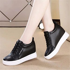 Casual Shoes Women 2024 Autumn Waterproof Clins Woman Platform Heels Kobietowy czas wolny Black White Sneakers358