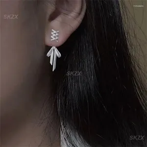 Dangle Earrings Minority S925 Silver Fashion Ribbon Durable Stud Lasting Versatile Bow Environmental Protection