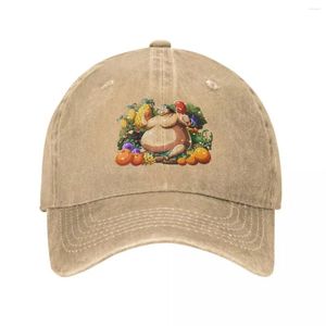 Шариковые шапки толстый Usopp едят пищевую ковбойскую шляпу шляпы шляпы для женщин