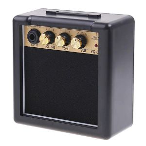 Guitar Electric Guitar Amplifier PG3 3W Electric Guitar Amp Amplifier Speaker Volume Tone Control Single speakers With a metal clip
