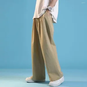 Pantaloni da uomo pantaloni profondi pantaloni streetwear coulcapelli con gamba larga per stile elastico in stile sportivo casual