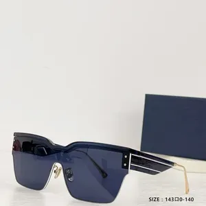 Óculos de sol 2024 Windshields conectados refletem a moda moderna com caixa grande de alta qualidade