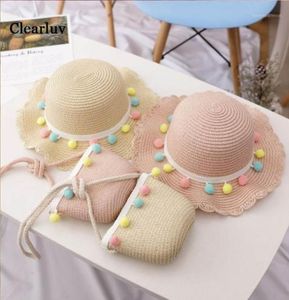 Crianças chapéu de sol, menina moda concisa casual fofo doce e respirável protetor solar chapéu de praia mochila para crianças acessórios de meninas 17y12981856