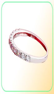 新しいデザインバンドリングウェディングリング女性925 Sterling Silver Simulated Diamond Ring Jewelry4824701