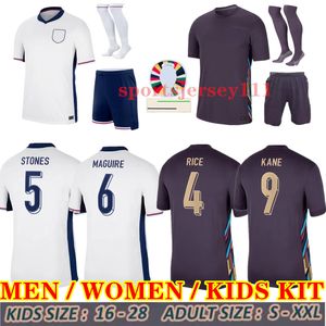 2024 Englands Bellingham Soccer Jerseys 24 25 Rashford Kane Toone Vit Bright Sterling Rashford Sancho Grealish Football Shirt Men Women Kids Kits Uniforms