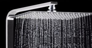 2mm Thin 12 Inch Square Rotatable Bathroom Rainfall Showerhead Super Pressurized Square Top Spray Shower Head Chrome Finish9944591