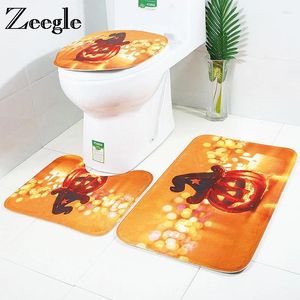 Maty do kąpieli Zeegle Mat Halloween drukowana dywan łazienkowy dywan chłonny prysznic bez poślizgu dywaniki toaletowe