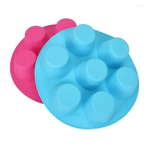 Bakningsformar 7 Kaviteter Silikon Muffin Cupcake Pan Safe Kitchencraft Cake Cup Chocolate Liners Jelly Mold For Cocina Accesorio