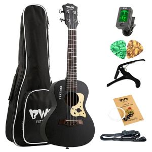 Cabos BWS EST 1988 Concerto de 23 polegadas Ukulele Black Starry Sky 4 Strings Hawaiian Mini Guitar Uku Acoustic Ukulele