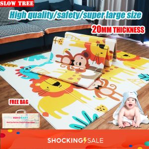 Pads 200 cm*180 cm Xpe Baby Play Mat Kid Folding Crawling Mat Baby Dywet Niezlip Puzzle Padze Playmat Baby Rug Education