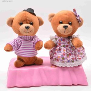 Animali di peluche imbottiti Nuovi giocattoli elettrici Plus Swing Sing and Dance Bear Spring Festival Celebration Doll Doldrens Gift L47