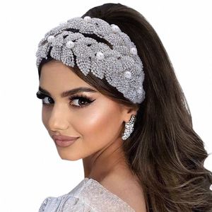 Topqueen Wedding Headband Foglia Foglia Bridal Woman Hair Accories gioielli fatti a mano per la sposa teatro tiara hp411 f2jp#