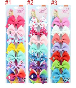 35 -calowy Rainbow Unicorn Bow Baby Girl Dzieci Hair Akcesoria Fashion Hair Clip2173559