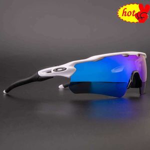 Occhiali da sole per esterni per occhiali da esterno Uv400 3 lenti sportive occhiali da bagno in bici polarizzati con custodia per uomini donne oo9465 # 9208 21