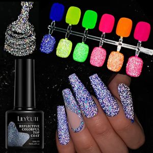 7 ml Reflective Glitter Nail Gel Polish Effect glittrande Soak Off Gel semi permanent för manikyr nagelkonst UV -nagelgel