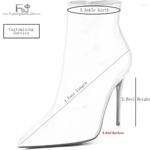 Kleidungsschuhe FSJ Strange Frauen benutzerdefinierte handgefertigtes echtes Ledermaterial kleiner Größe 34 bis plus 48 Pumpen Sandalen Stiefel