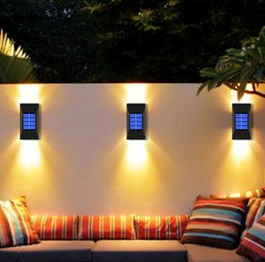 Outdoorowe lampy ścienne 26 Lampa Słoneczna LED Wodoodporna oświetlenie uliczne mocne zasilane światła do dekoracji ogrodzenia ogrodowego1638128